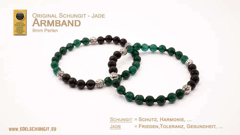 Jade Armband mit Schungit